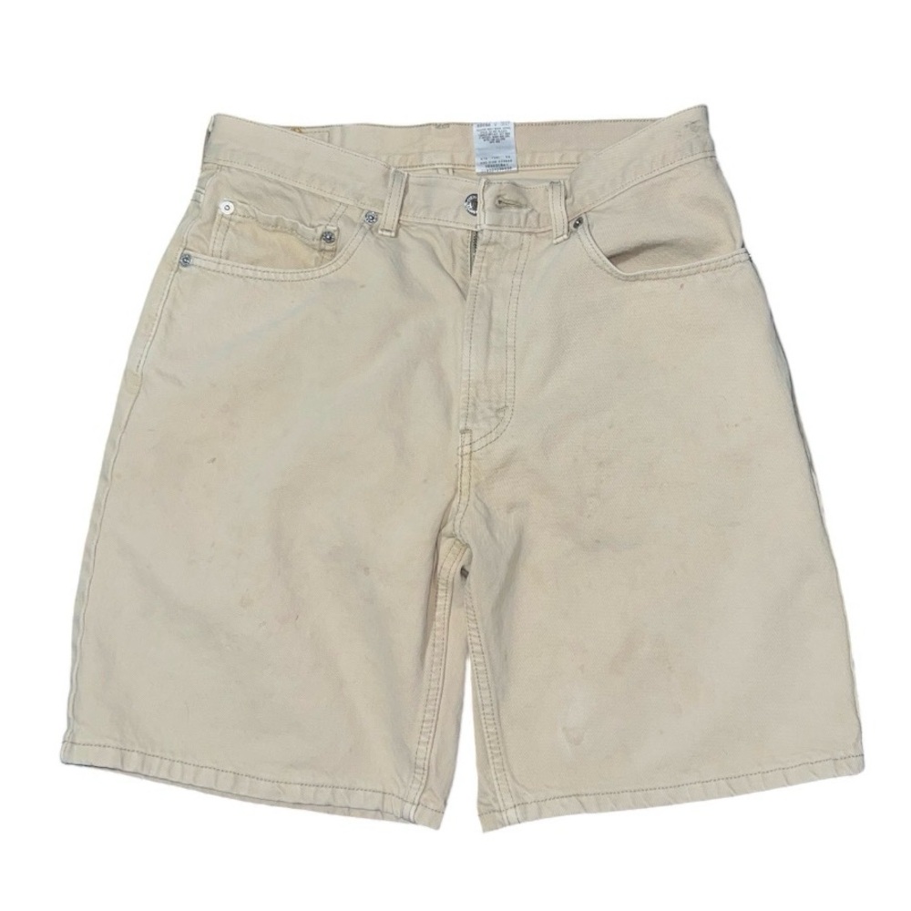 Vintage Levi’s 550 Men’s Red Tab Beige Denim Jean Shorts Size 32
